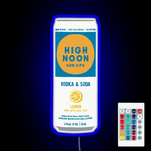 Lemon High Noon RGB neon sign remote