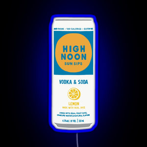 Lemon High Noon RGB neon sign blue