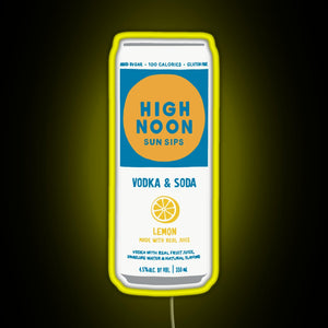 Lemon High Noon RGB neon sign yellow