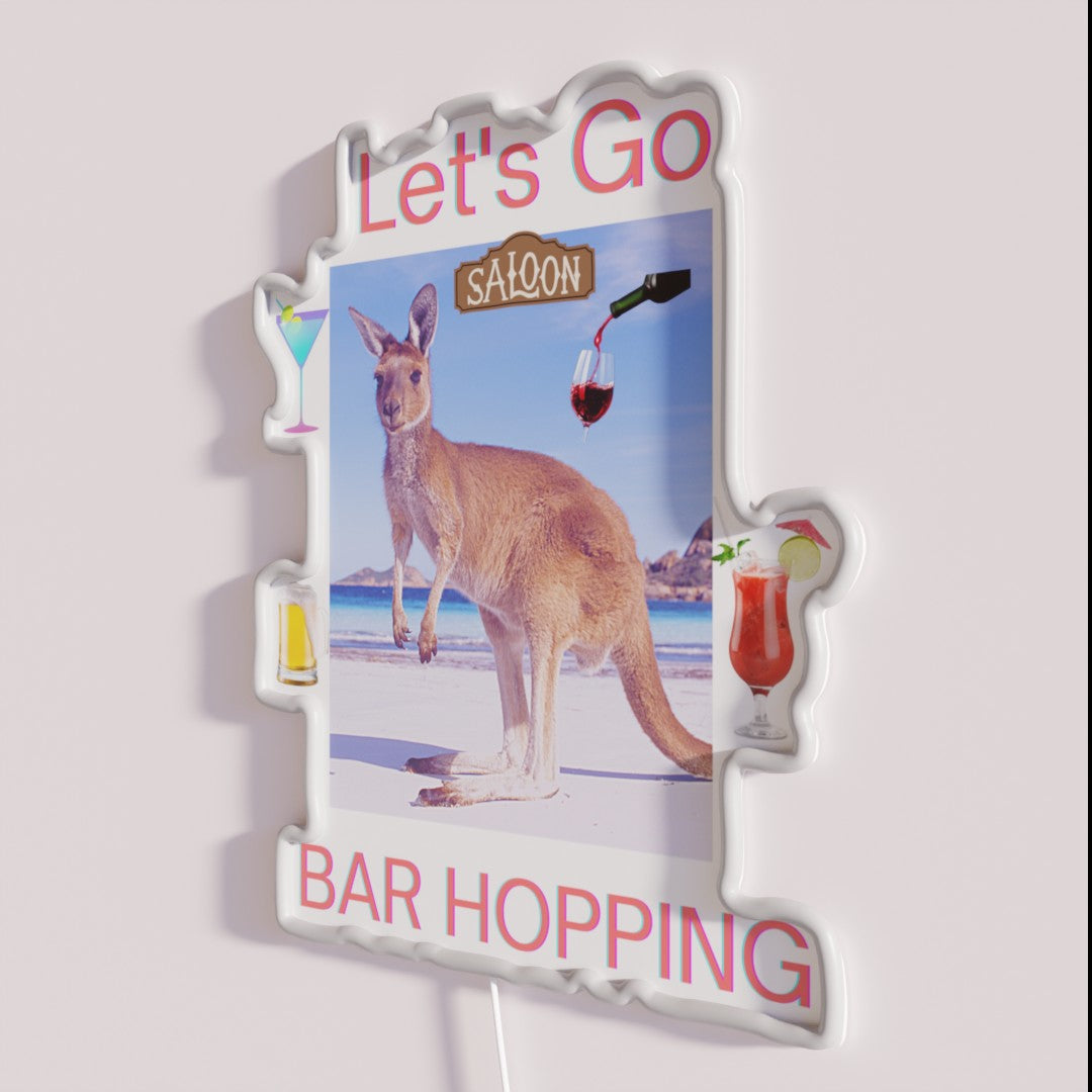 Let S Go Bar Hopping Rgb Led Sign – Neon Factory
