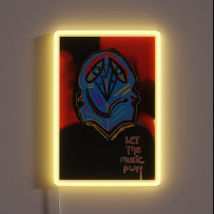 Eye-catching RGB neon sign that lets the music play on