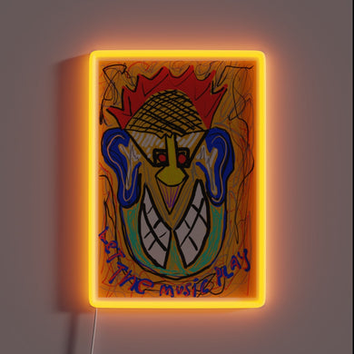 Add vibrant ambiance with this musical glow RGB neon sign.