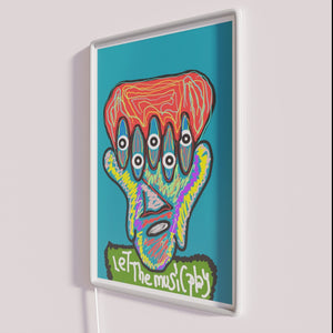 Vibrant Neon Music Wall Decoration with Color Changing RGB Lights