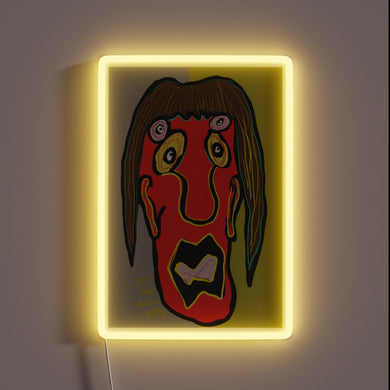Add vibrant glow to any space with this colorful sign.