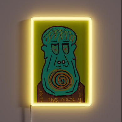 Neon Sign with Color-Changing RGB Lights that Play Music