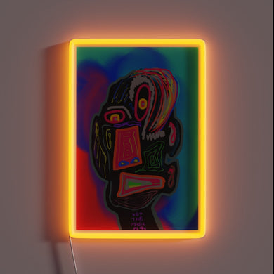 Let the Music Play Vibrant Colorful LED Neon Wall Sign