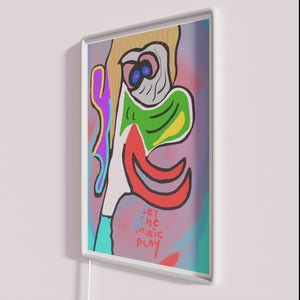 Colorful musical vibes with our dynamic RGB neon wall decor