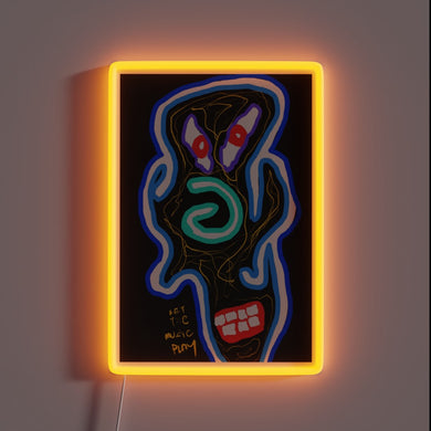 Let the Music Play with Vibrant Colorful Neon Sign Light