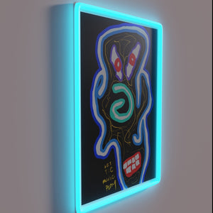 Colorful 'Let the Music Play' Sign with RGB LED Neon Lights