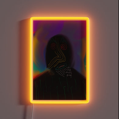 Let the Music Play in Vibrant Colorful Electrifying Neon Lights