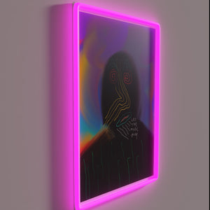 Let the Music Play Vibrant Colorful LED Neon Wall Decor Sign