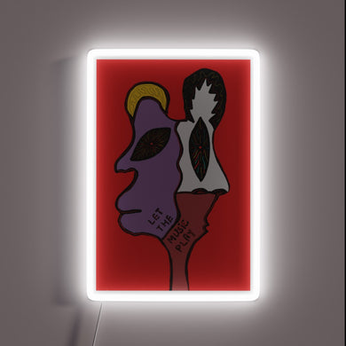 Eye-catching RGB LED light box with moving musical note design