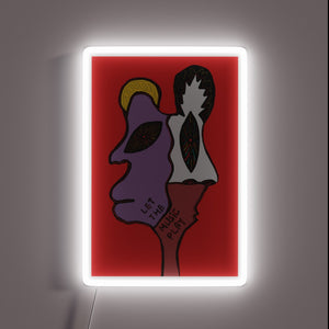 Eye-catching RGB LED light box with moving musical note design