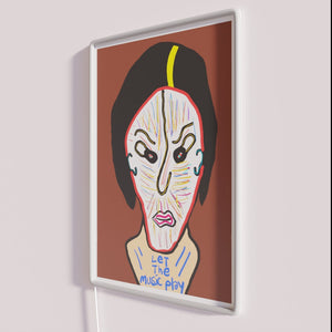 RGB Neon Wall Art Decor for Music Lovers and Parties