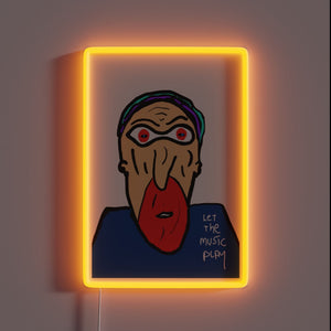 Electric musical vibe with vibrant RGB LED neon glow