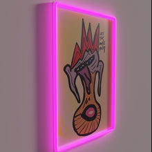 Load image into Gallery viewer, Vibrant RGB neon wall decor lets music be your escape.