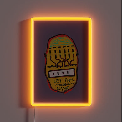 Add vibrant glow to any space with this colorful sign.