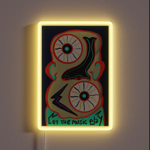 Electric RGB LED Neon Sign for Music Lovers and Partygoers