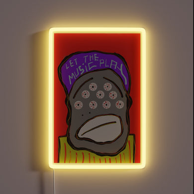 Let the music play with vibrant RGB neon lights glow.
