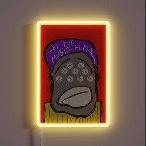 Let the music play with vibrant RGB neon lights glow.