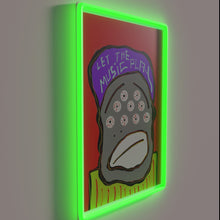 Load image into Gallery viewer, Vibrant neon sign with colorful lights that move to beat.
