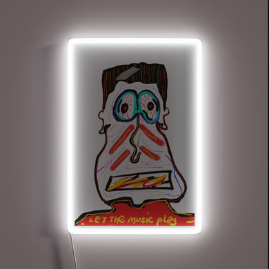 Let the Music Play Neon Sign with Vibrant RGB Lighting