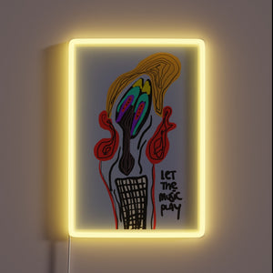 Let the Music Play Vibe with Color-Changing RGB Neon Sign