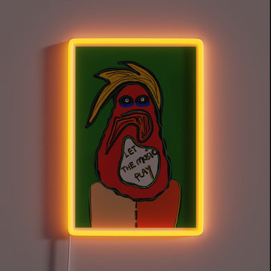 Vibrant LED Sign with Color-Changing Effects for Music Lovers Everywhere