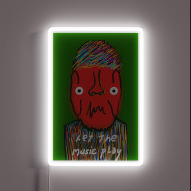 Add vibrant glow to your space with this musical sign.