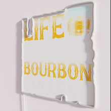 Load image into Gallery viewer, Neon Bourbon Bar Sign for Bourbon Lovers and Humor Enthusiasts