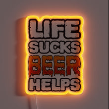 Load image into Gallery viewer, Add humor to your space with this beer quote sign