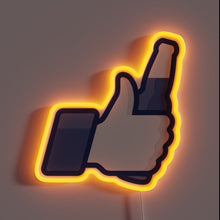 Load image into Gallery viewer, Neon Beer Sign with Color-Changing RGB LED Lighting Technology Display.