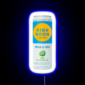 Lime High Noon RGB neon sign blue
