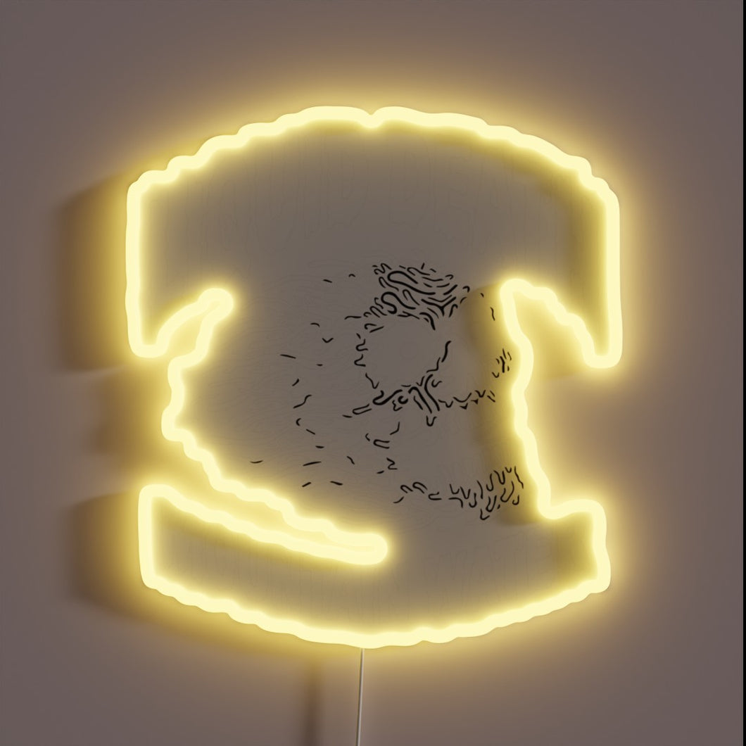 Neon White RGB LED Sign for Energy Drink Liquid Death