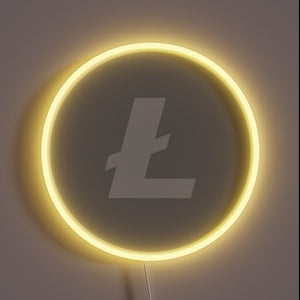 Litecoin Logo neon led