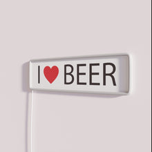 Load image into Gallery viewer, Modern bar decor vibrant LED neon beer love sign