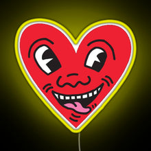 Load image into Gallery viewer, Love Heart RGB neon sign yellow