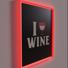 Load image into Gallery viewer, Love Wine in Bold RGB Neon Sign for Home Decor