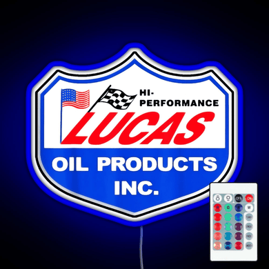 Lucas Oil Racing RGB neon sign remote