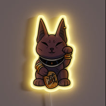 Load image into Gallery viewer, Glowing Neon Sign Featuring Dragon Ball&#39;s Mischievous Beerus in RGB