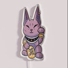 Load image into Gallery viewer, Lucky Beerus colorful vibrant customizable neon bar pub decor accent