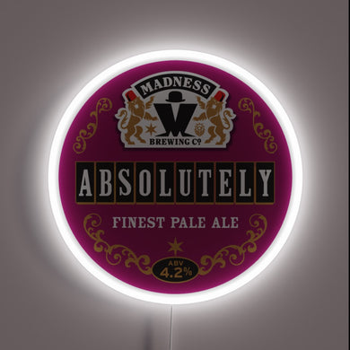 Neon Madness Beer Sign with Vibrant RGB Color Changing Lights