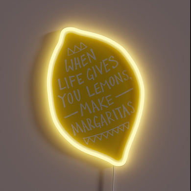 Vibrant Neon Sign for Ultimate Margarita Lovers and Party Enthusiasts