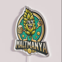 Load image into Gallery viewer, Modern Bar Decor MaltManya White RGB LED Neon Sign Lighting