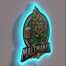 Load image into Gallery viewer, Vibrant MaltManya White RGB Neon Sign for Modern Home Decoration Enthusiasts