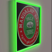 Load image into Gallery viewer, Brighten your space with vibrant Mandalay Beer RGB neon glow