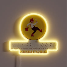Load image into Gallery viewer, RGB LED light art beer sign with mechanical movement design