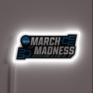 March Madness neon sign — game time vibes.