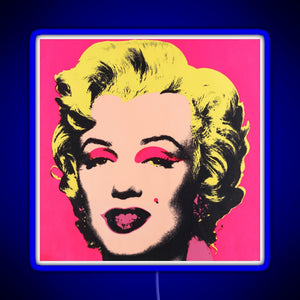 Marilyn RGB neon sign blue