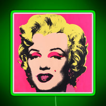 Load image into Gallery viewer, Marilyn RGB neon sign green